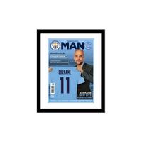 Image of Personalised Man City FC Magazine Front Cover - Framed