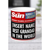 Image of Personalised The Sun Best Grandad Mug