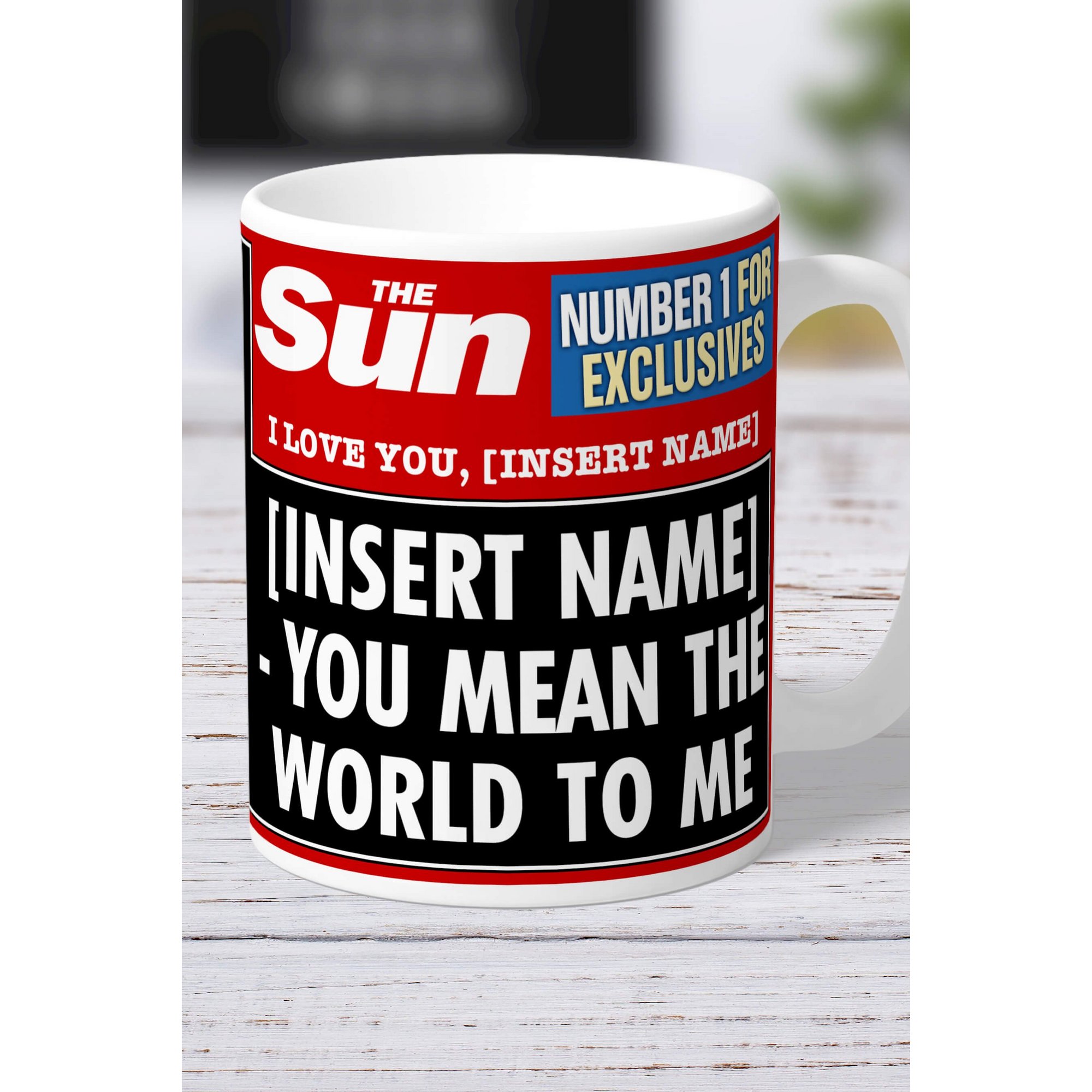 Personalised The Sun I Love You Mug
