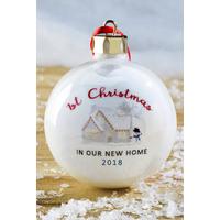 Image of Personalised Our New Home Bauble