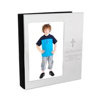 Image of Personalised Cross Photo Frame Photo Album