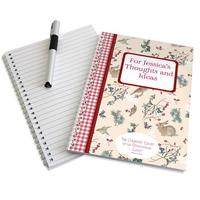 Image of Personalised Edwardian Lady Christmas Notebook