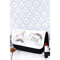Image of Personalised Unicorn Make Up Bag