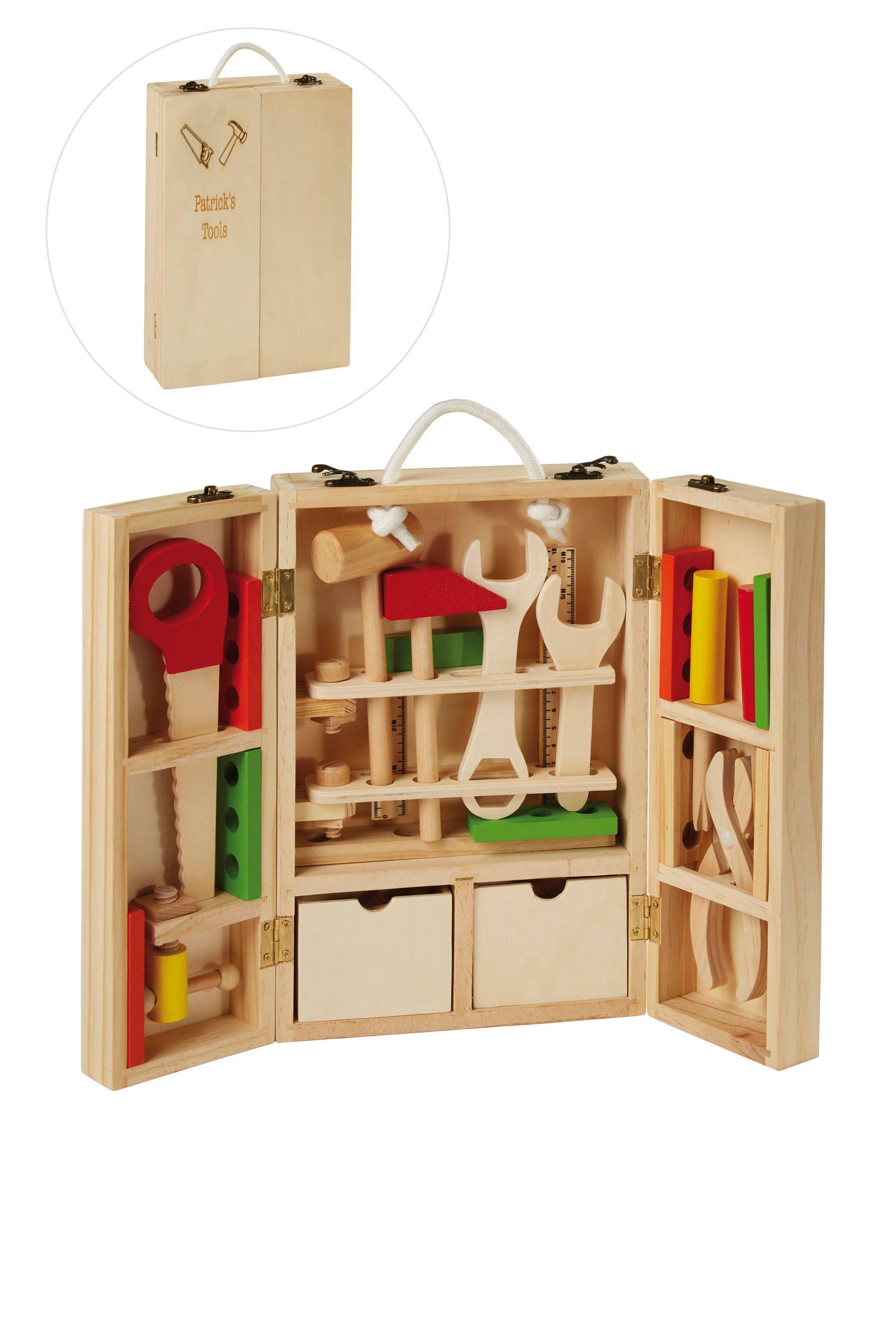 personalised wooden tool bench