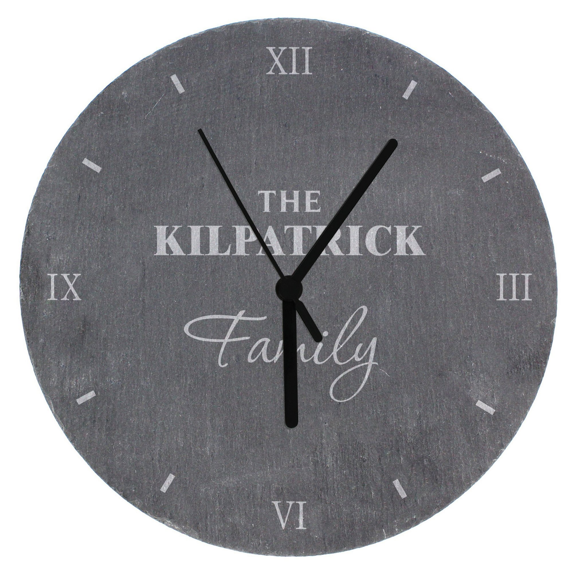 Image of Personalised Family Slate Clock