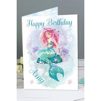 Image of Personalised Mermaid Card