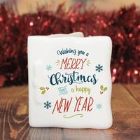 Image of Personalised Wishing You A Merry Christmas Message Card
