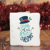Image of Personalised White Christmas Message Card