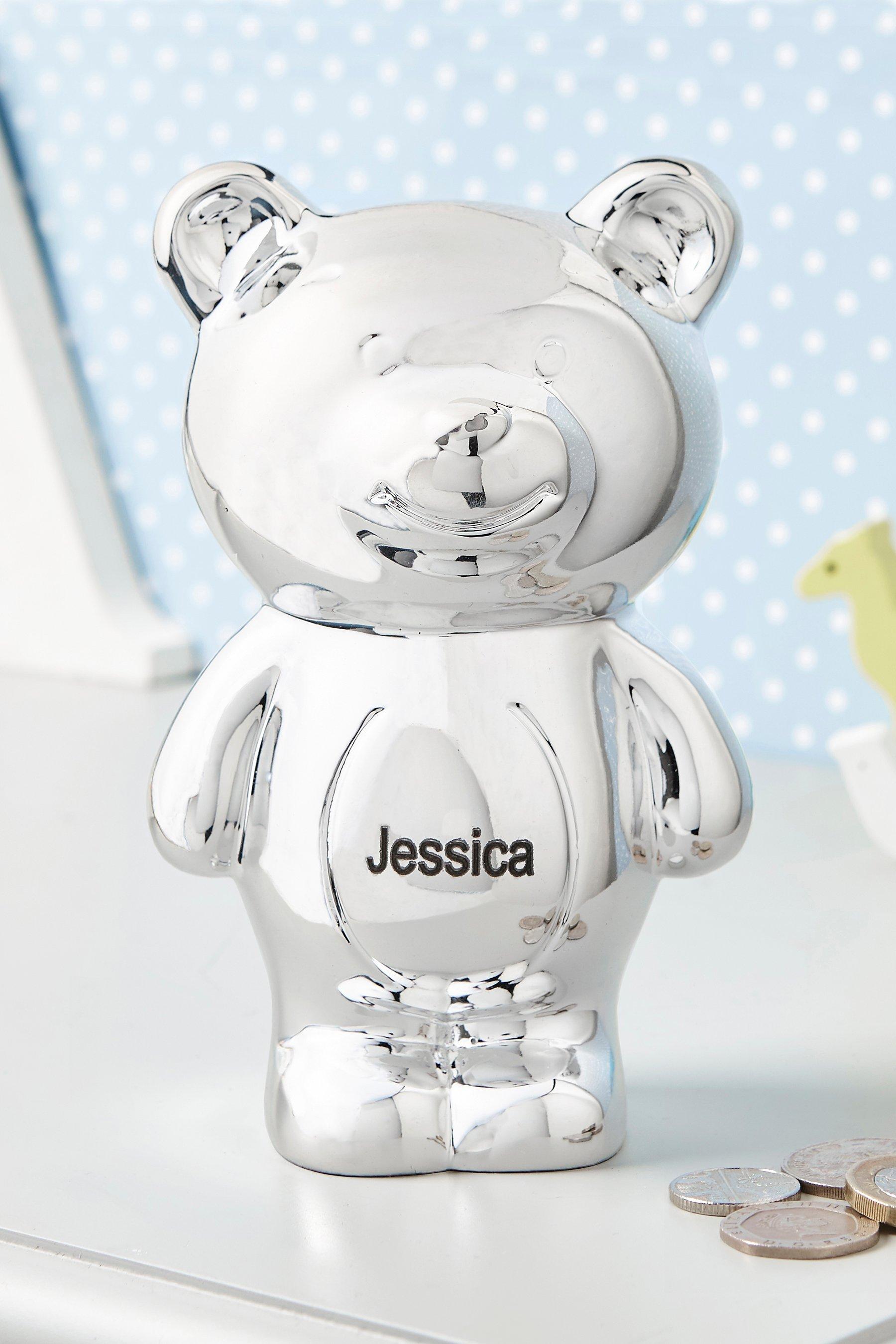 silver bear money box