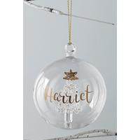 Image of Personalised Glass Tree Decoration