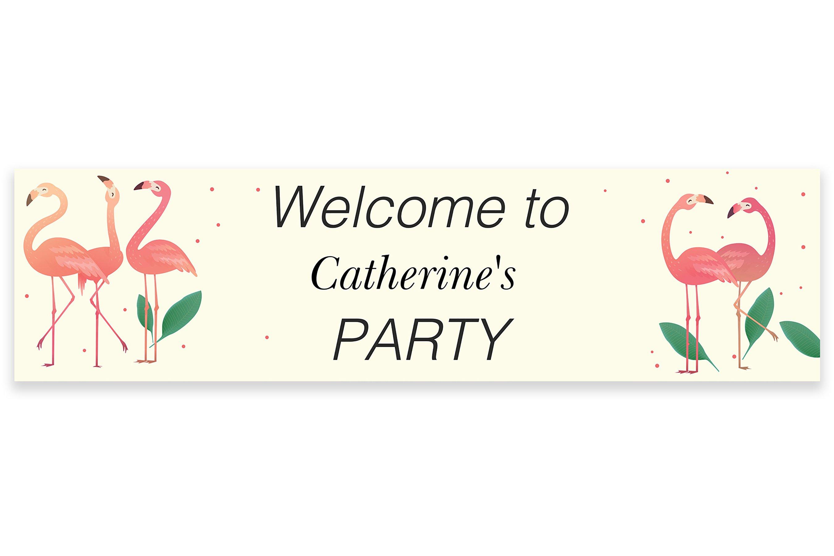 Personalised Flamingo Banner Studio