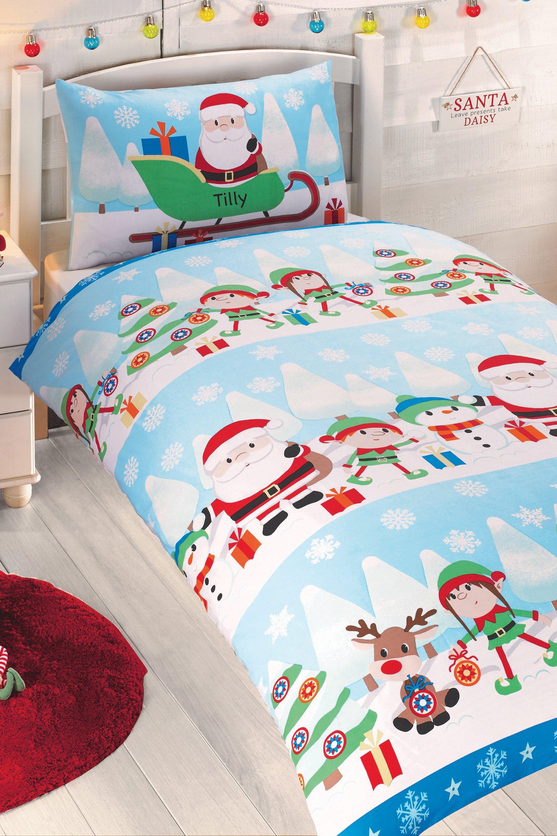 Personalised Fun In The Snow Single Duvet Set Studio