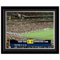 Image of Personalised Football Scoreboard Framed Photo