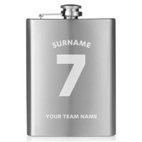 Image of Personalised Football Shirt Hip Flask