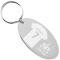 Image of Personalised Football Shirt Keyring
