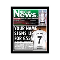 Image of Personalised Football Newspaper Print