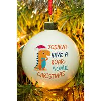 Image of Personalised Have a Roar-Some Christmas Bauble