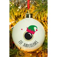 Image of Personalised Elf Surveillance Bauble