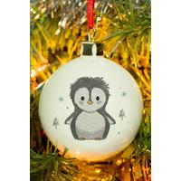 Image of Personalised Pebbles the Penguin Bauble