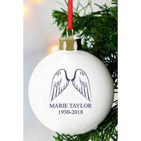 Image of Personalised Angel Wings Bauble
