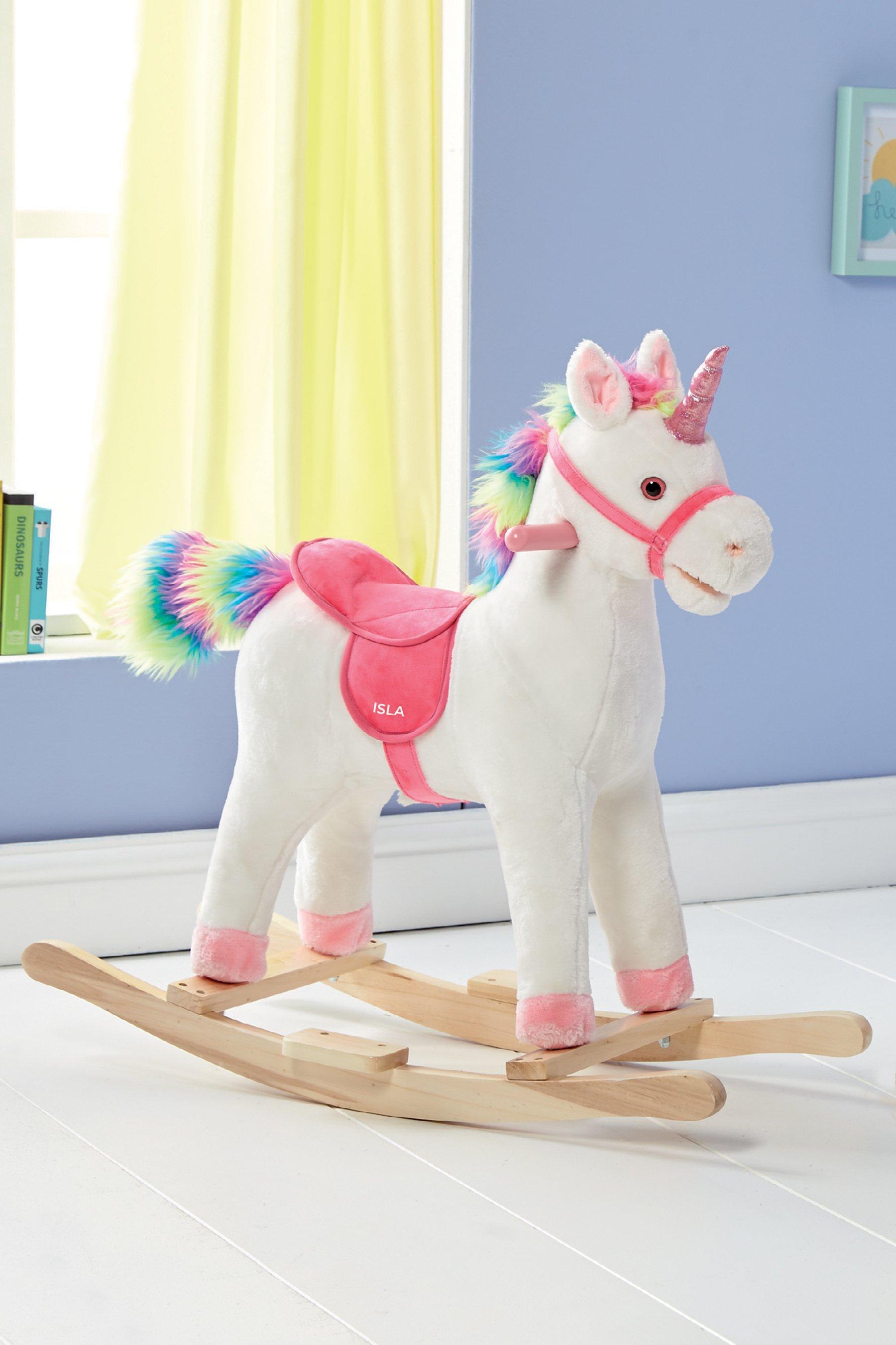 personalised unicorn rocking horse