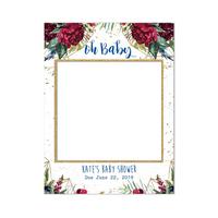 Image of Personalised Gold Dust Baby Shower Selfie Frame