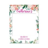 Image of Personalised Floral Hen Party Selfie Frame