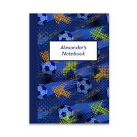Image of Personalised Football Notebook
