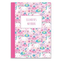 Image of Personalised Unicorn Notebook