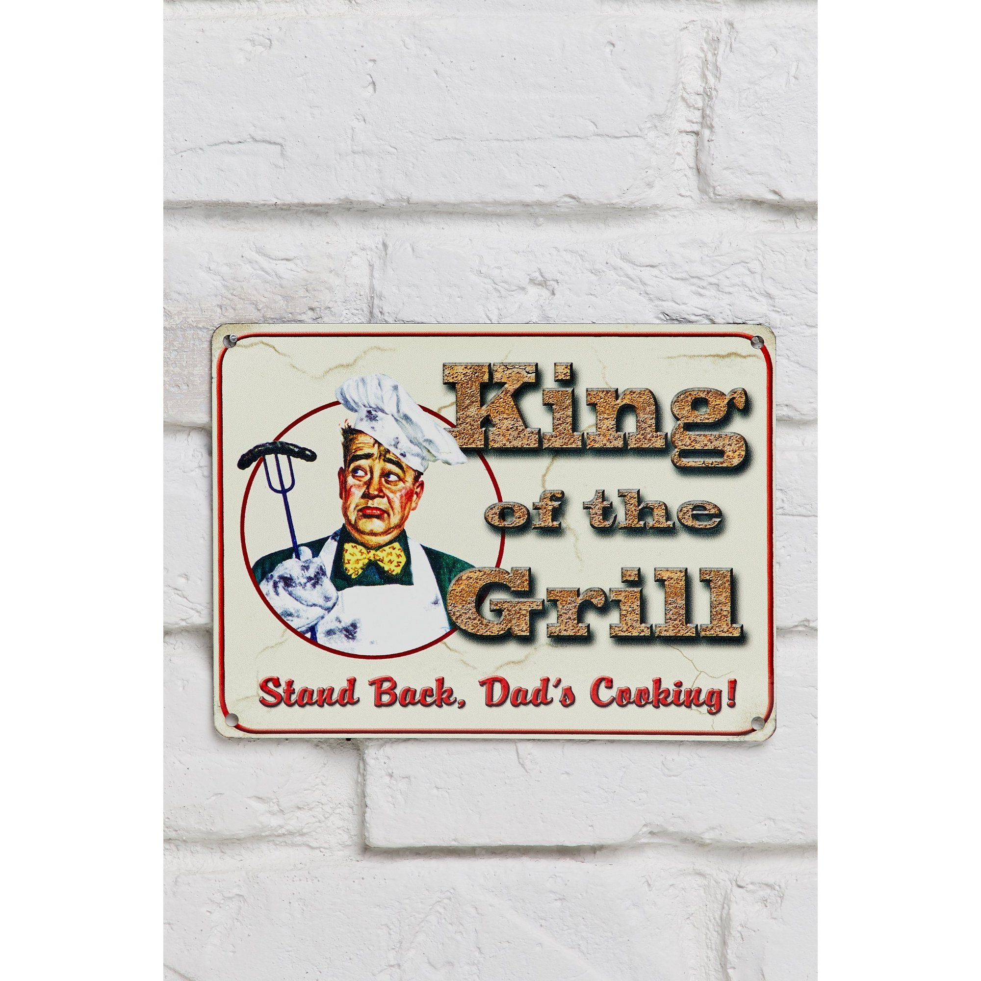 Image of Personalised King of the Grill Metal Sign