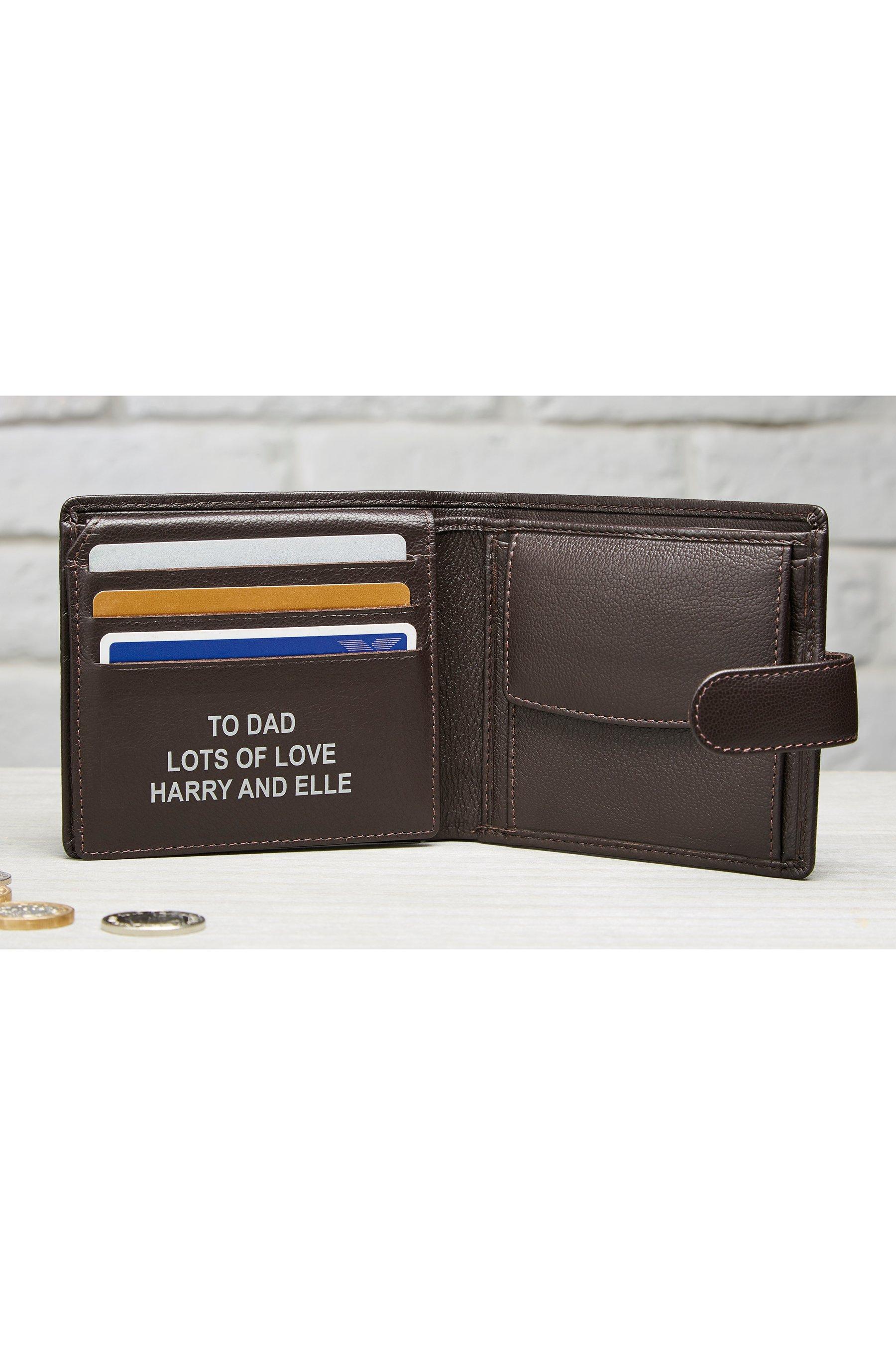 personalised mens coin purse