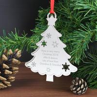 Image of Personalised Any Message Christmas Tree Decoration