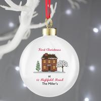 Image of Personalised Cosy Christmas Bauble
