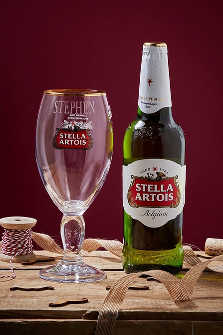 Glasses cut from Stella Artois Beer Bottles set of 2 Guy Mug 