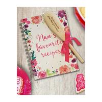 Image of Personalised Nans Favourite Recipe Book and Spoon