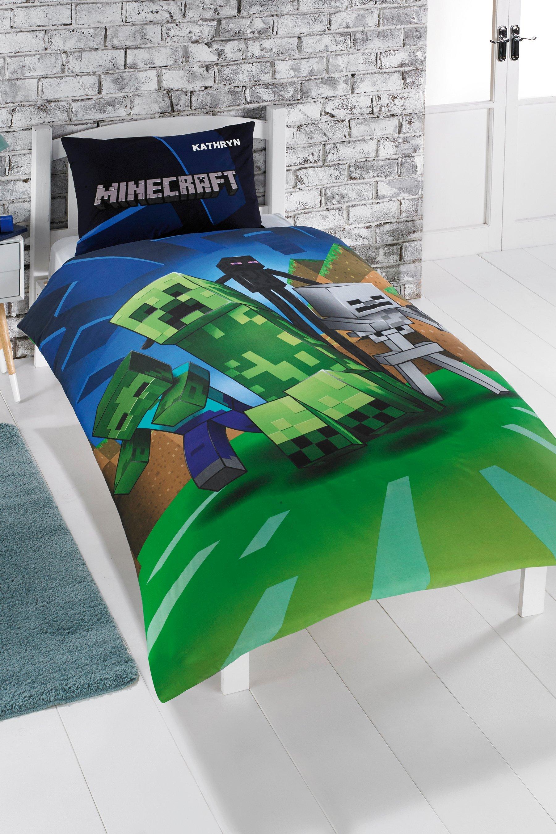 Personalised Minecraft Reversible Duvet Set Studio