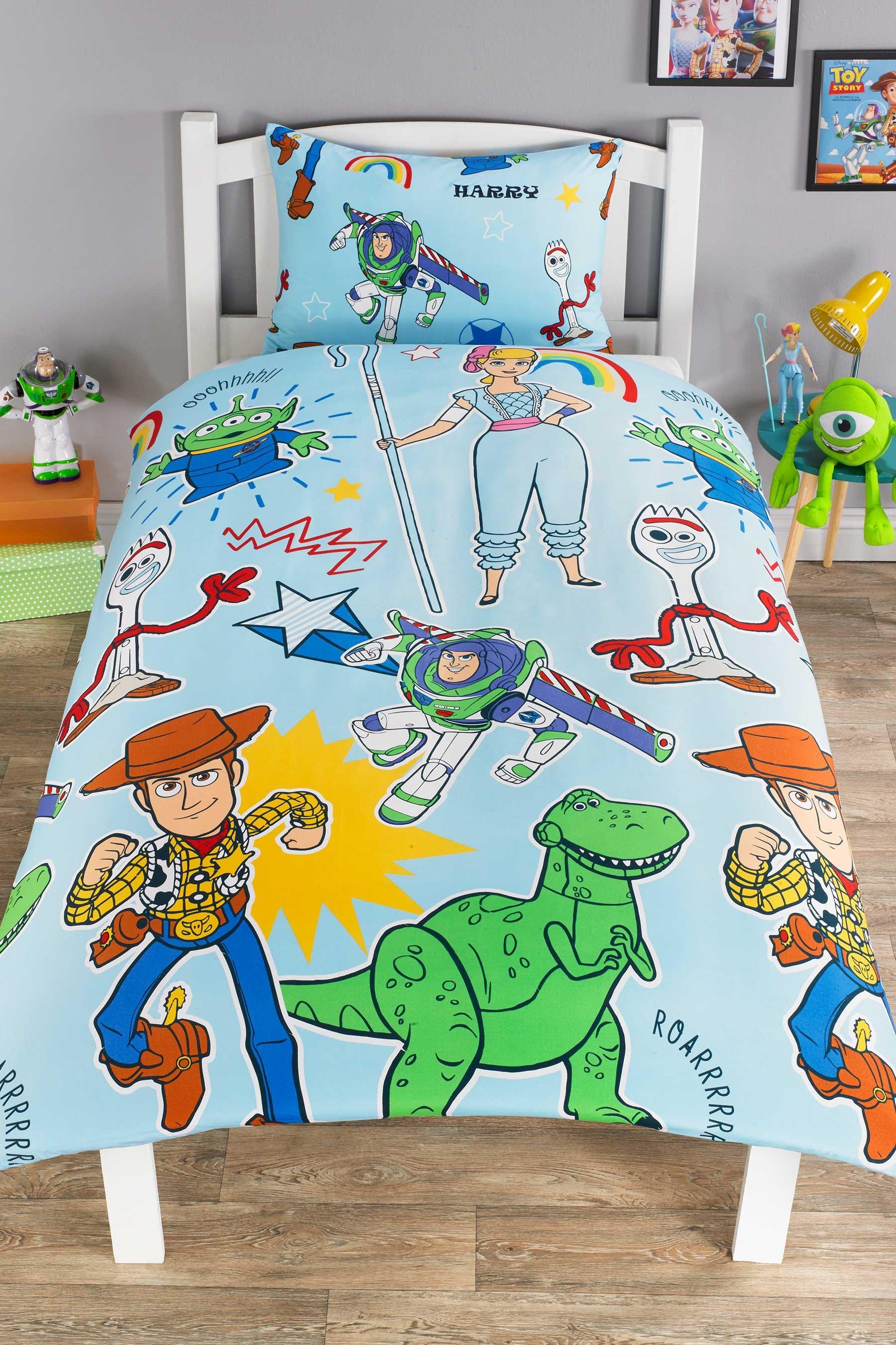 Personalised Toy Story Roar Reversible Duvet Set Studio