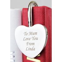 Image of Personalised Silver Heart Bookmark