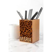 Image of Personalised Animal Print Pen Pot