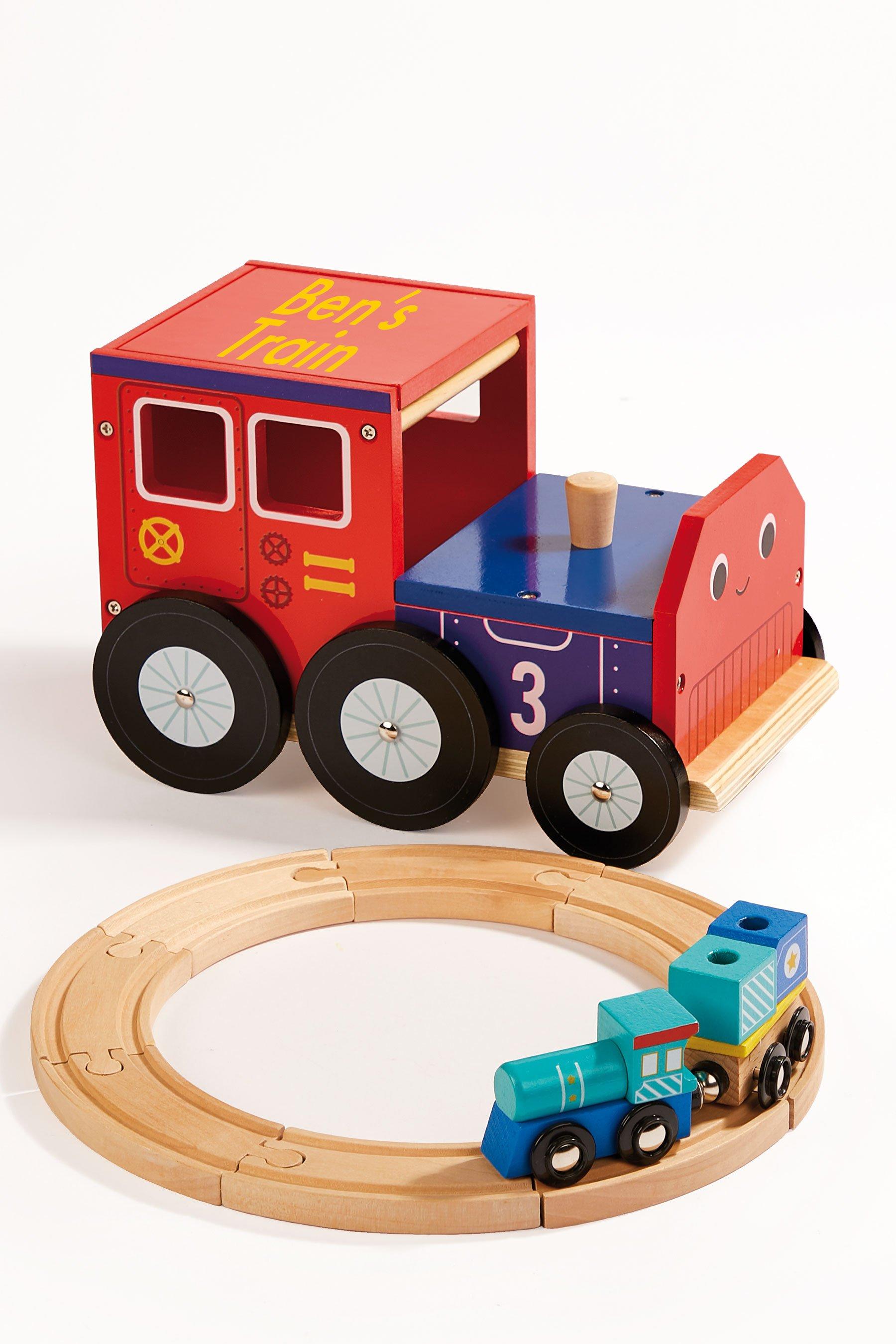 personalised train set for babies