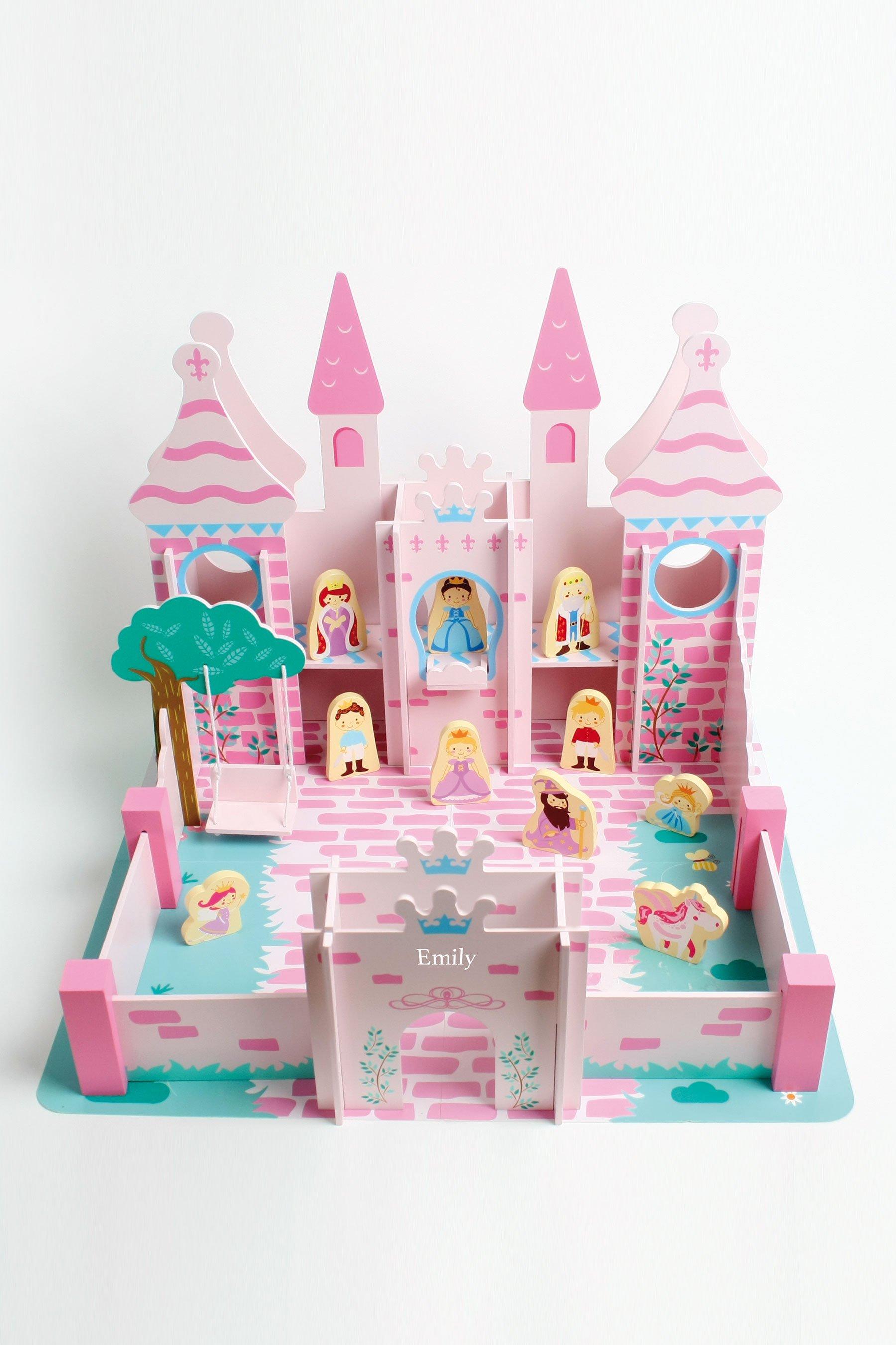 Personalised Wooden Princess and Castle 