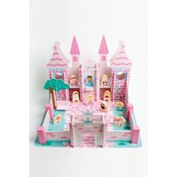 Image of Personalised Wooden Princess and Castle Set
