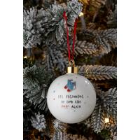 Image of Personalised Hotch Potch Socks Again Christmas Bauble