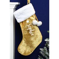 Image of Personalised Luxury Gold Stocking