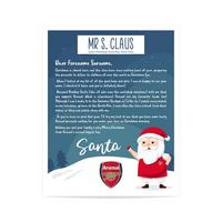 Image of Personalised Arsenal FC Letter from Santa