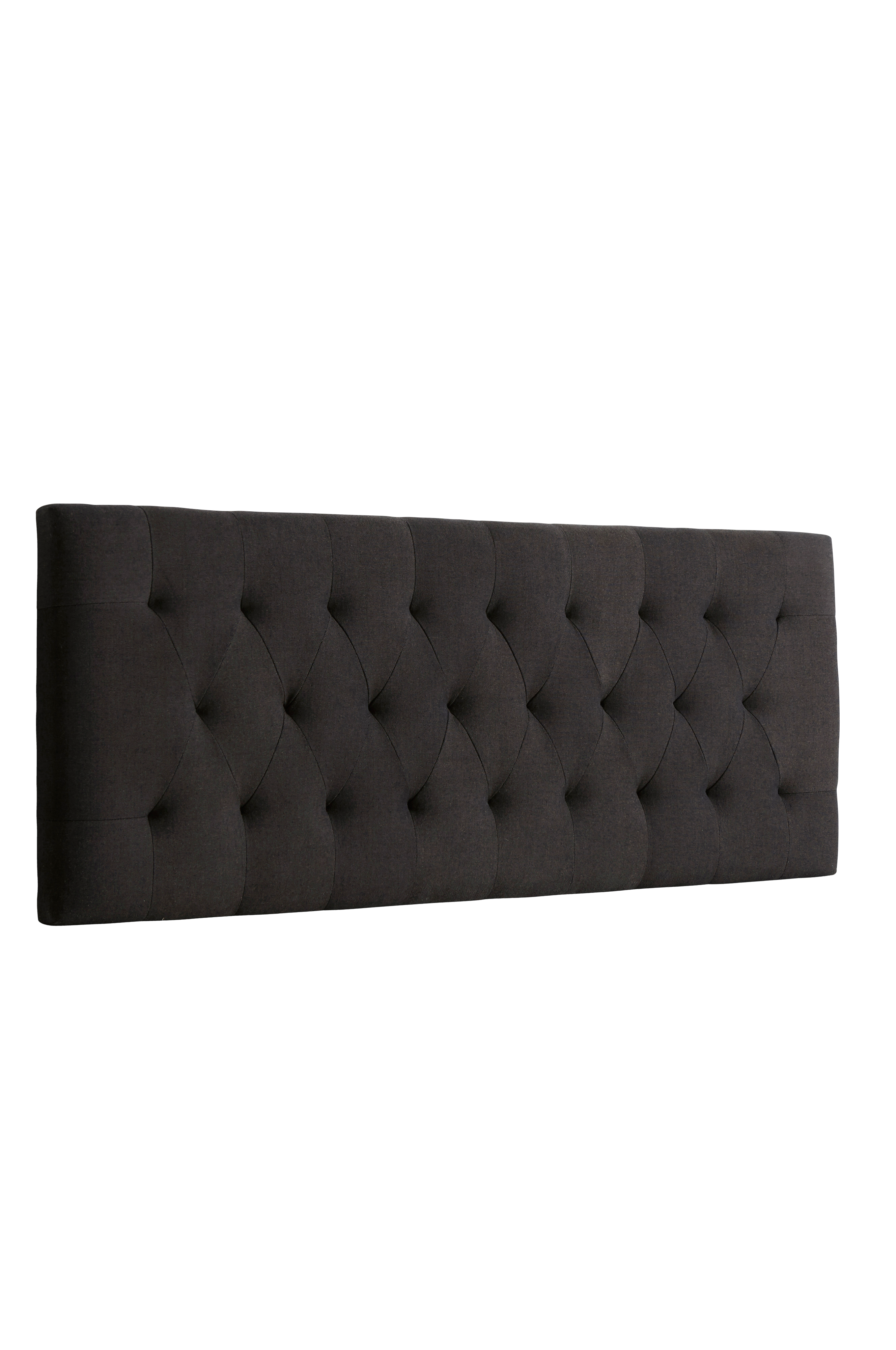 Ellos home sengegavl polstret 160 cm sort bolig & indretning ... Sort sengegavl