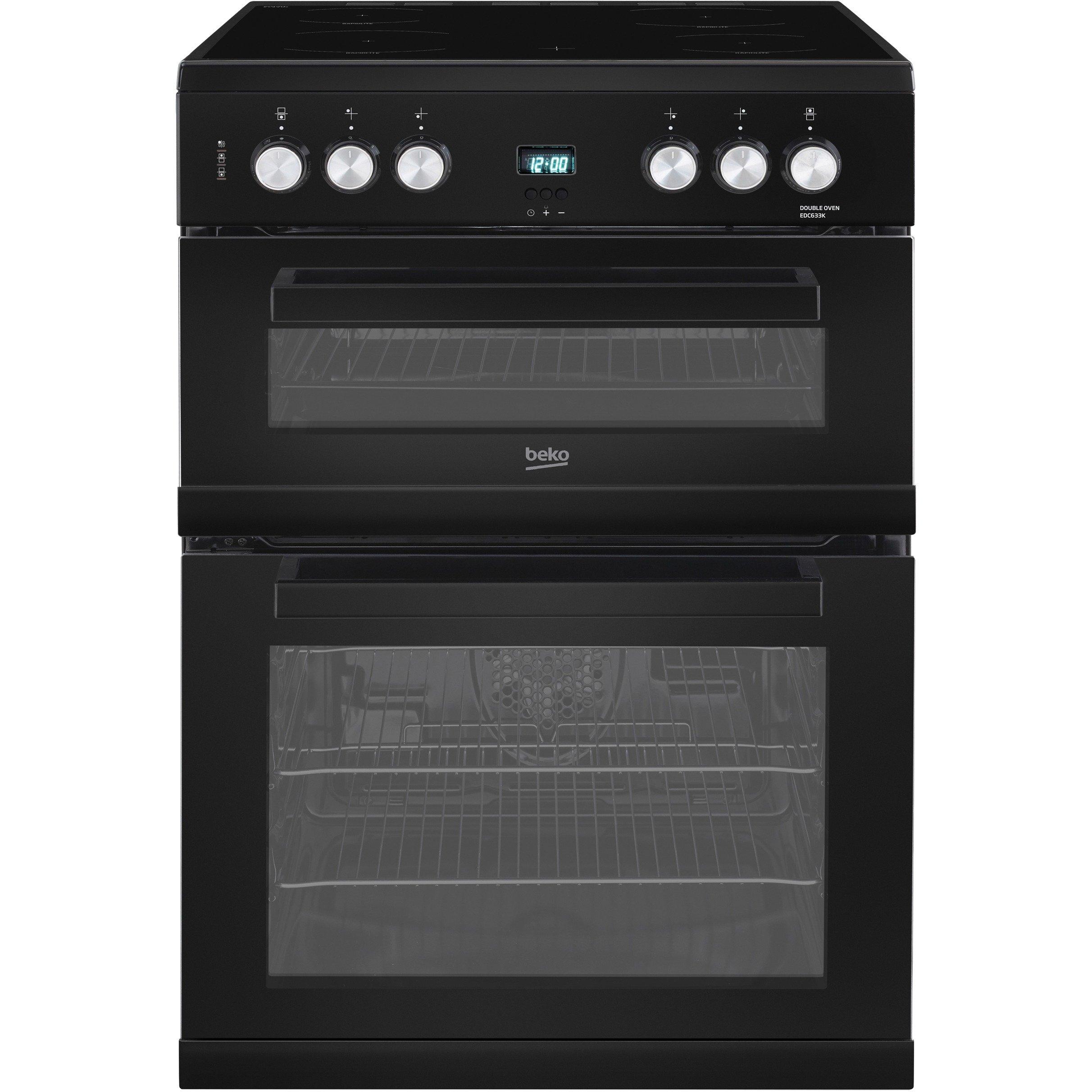 electric double oven with halogen hob