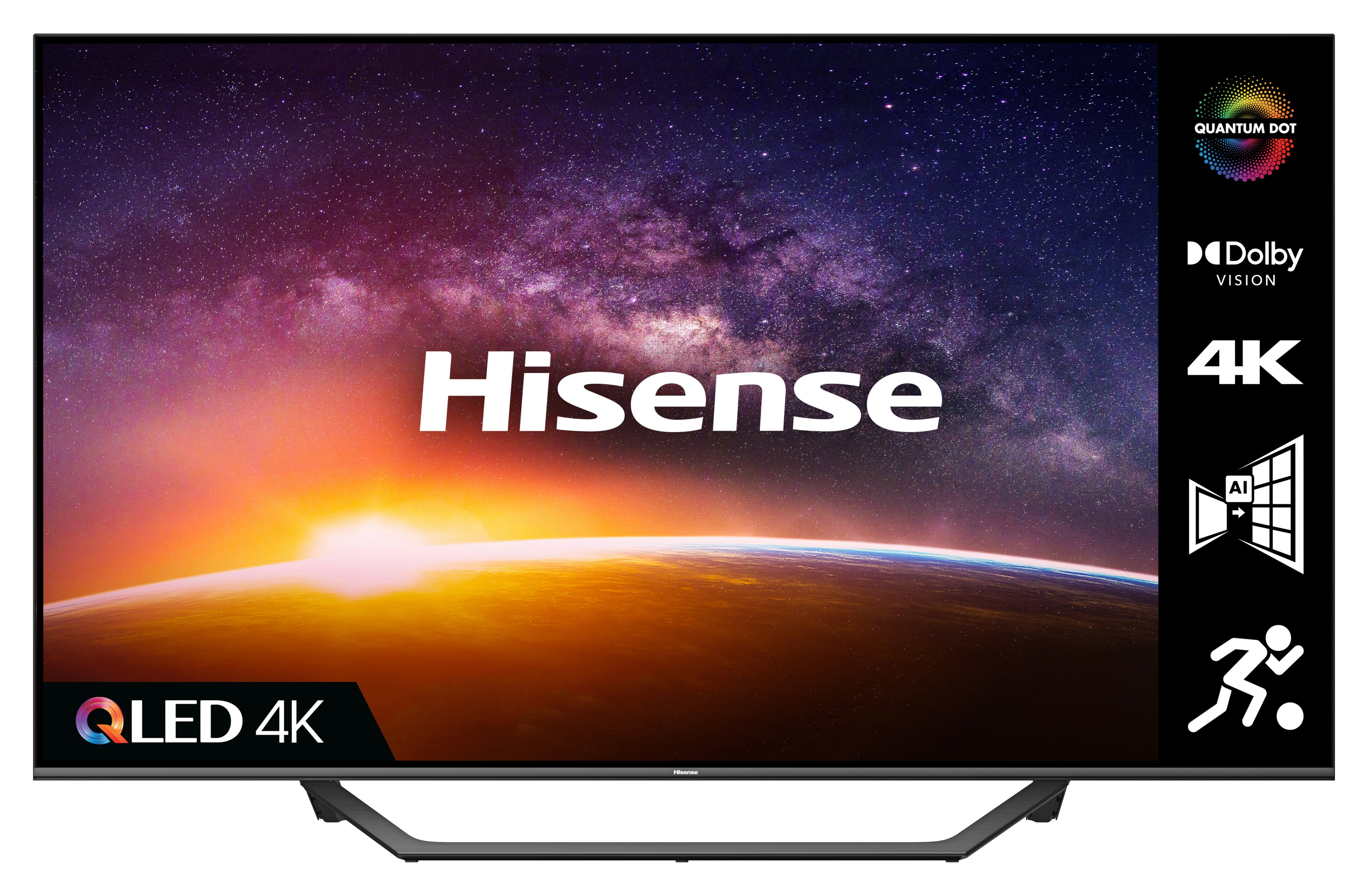 Hisense 65a7gqtuk 65 Qled 4k Uhd Hdr Smart Tv With Hdr10 Dolby Vision Dolby Atmos And Alexa Google Assistant 65 To 74 Qled 4k Uhd Televisions 65 To 74