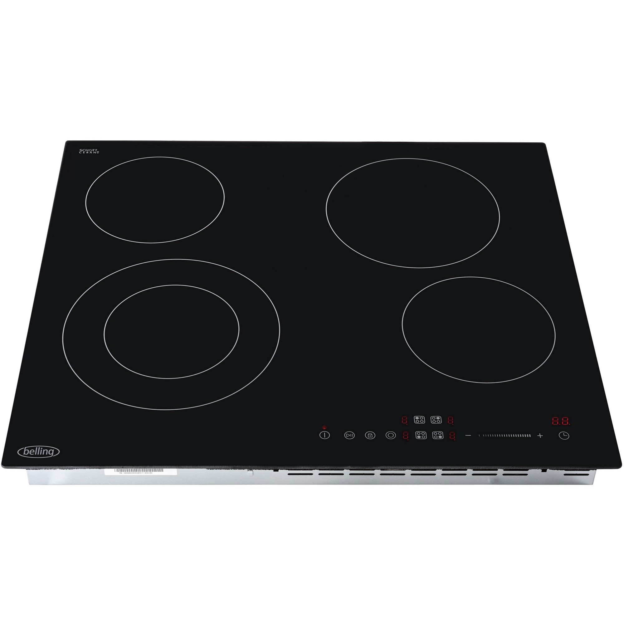 Belling Ch602tblk 60cm Electric Hob Black A Rated Electric