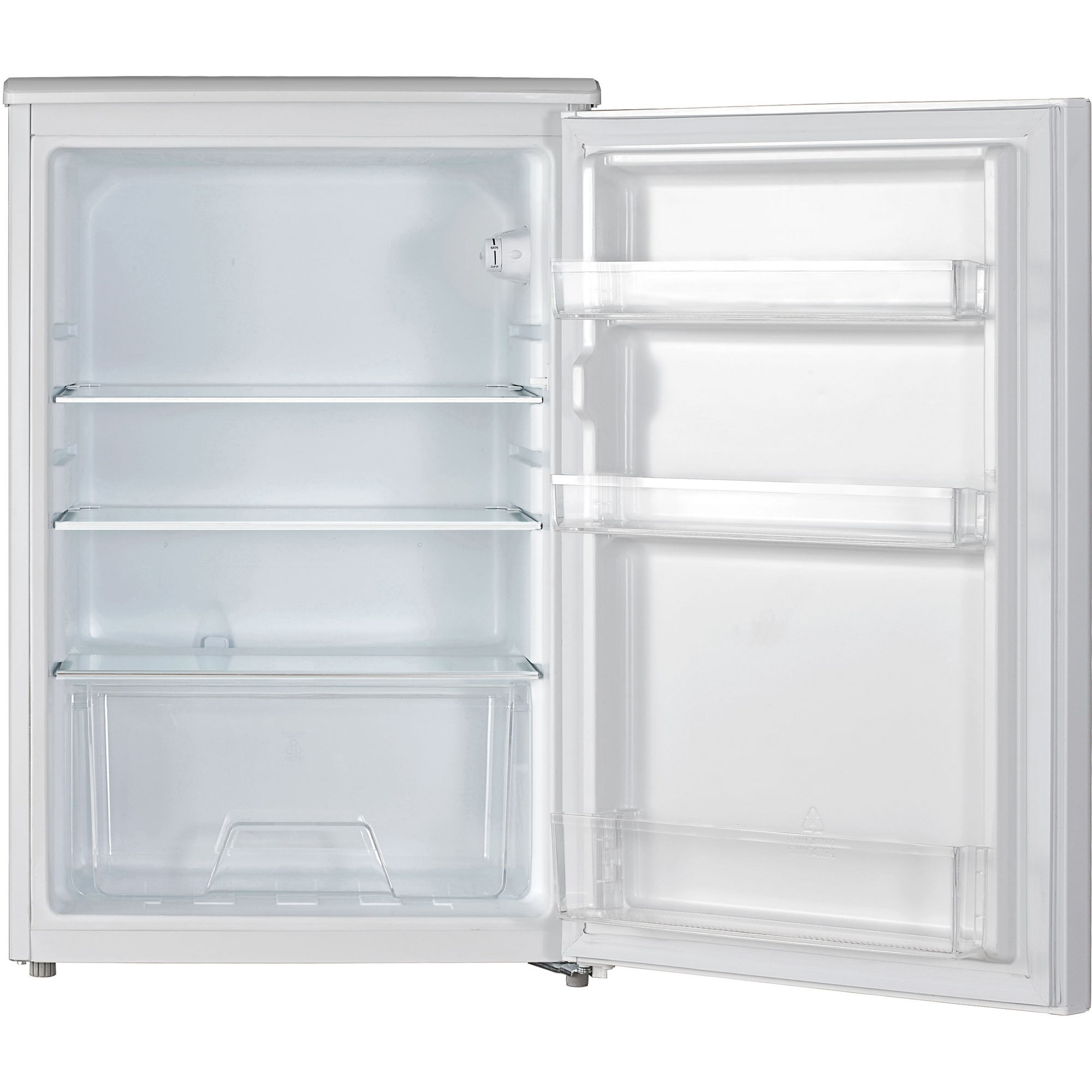 Lec L5517W 55cm Undercounter Larder Fridge in White A+ Rated 3 Year